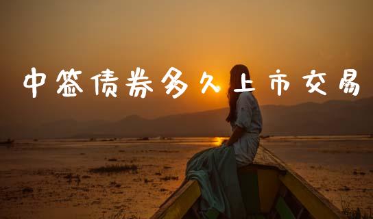 中签债券多久上市交易_https://m.lcpcjs.com_白银期货保证金_第1张