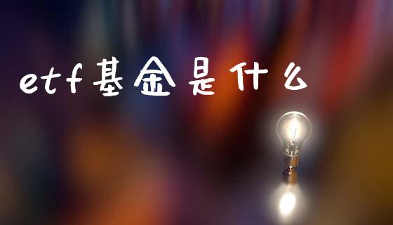 etf基金是什么_https://m.lcpcjs.com_恒指期货保证金_第1张
