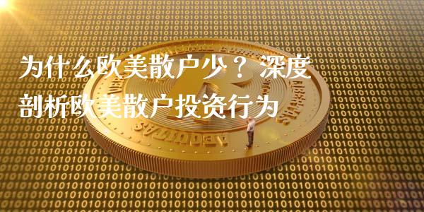 为什么欧美散户少？ 深度剖析欧美散户投资行为_https://m.lcpcjs.com_期货交易时间_第1张