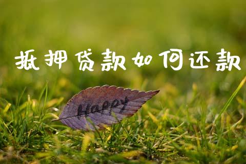 抵押贷款如何还款_https://m.lcpcjs.com_恒指期货保证金_第1张