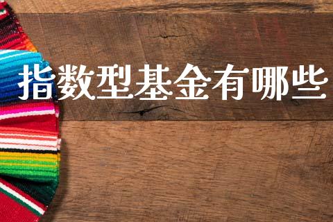 指数型基金有哪些_https://m.lcpcjs.com_白银期货保证金_第1张