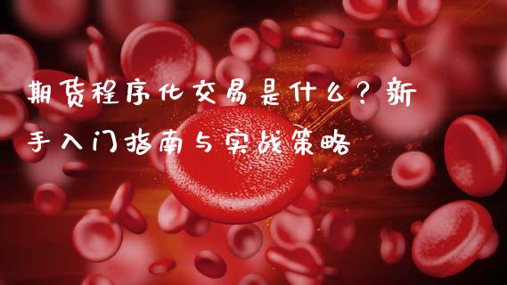 期货程序化交易是什么?新手入门指南与实战策略_期货交易时间_第1张_白银期货保证金_期货交易_恒指期货保证金_期货交易时间 期货程序化交易是什么?新手入门指南与实战策略_https://m.lcpcjs.com_期货交易时间_第1张