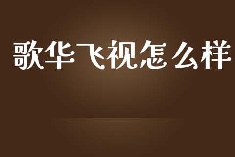 歌华飞视怎么样_https://m.lcpcjs.com_期货交易_第1张