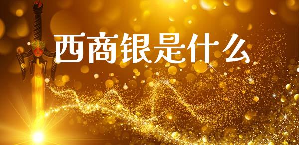 西商银是什么_https://m.lcpcjs.com_白银期货保证金_第1张