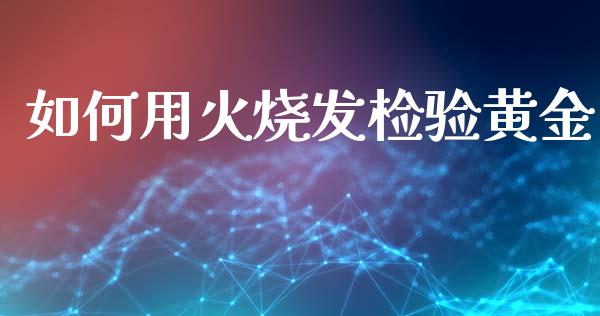 如何用火烧发检验黄金_https://m.lcpcjs.com_期货交易_第1张
