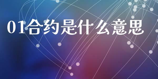01合约是什么意思_https://m.lcpcjs.com_恒指期货保证金_第1张