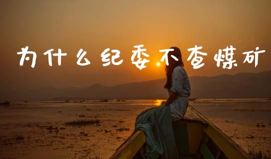 为什么纪委不查煤矿_https://m.lcpcjs.com_期货交易_第1张