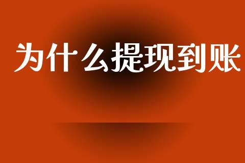 为什么提现到账_https://m.lcpcjs.com_白银期货保证金_第1张