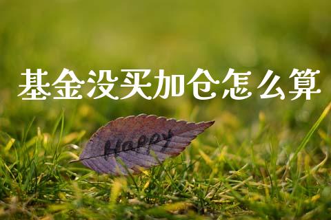 基金没买加仓怎么算_https://m.lcpcjs.com_期货交易_第1张
