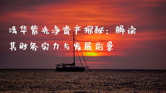 清华紫光净资产探秘：解读其财务实力与发展前景_https://m.lcpcjs.com_期货交易时间_第1张