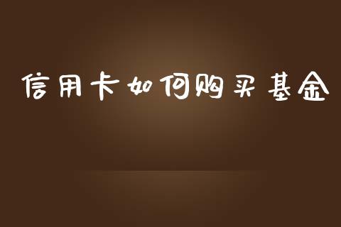 信用卡如何购买基金_https://m.lcpcjs.com_恒指期货保证金_第1张