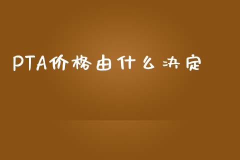PTA价格由什么决定_https://m.lcpcjs.com_白银期货保证金_第1张