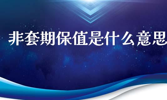 非套期保值是什么意思_https://m.lcpcjs.com_期货交易_第1张