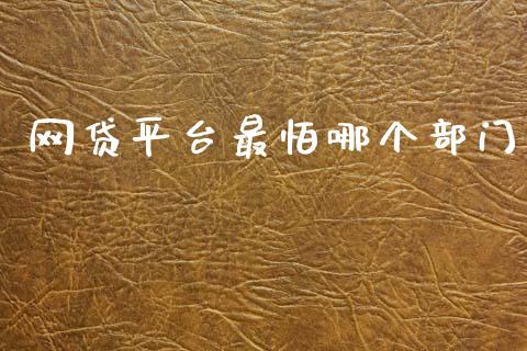 网贷平台最怕哪个部门_https://m.lcpcjs.com_恒指期货保证金_第1张