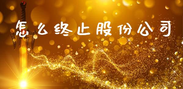 怎么终止股份公司_https://m.lcpcjs.com_期货交易时间_第1张