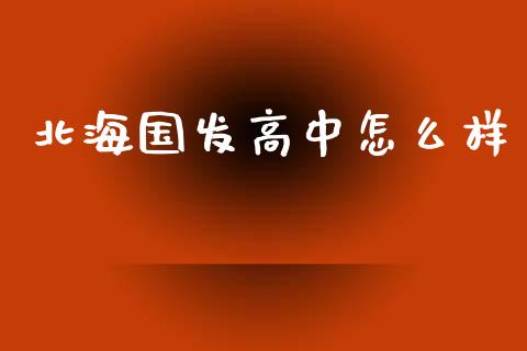 北海国发高中怎么样_https://m.lcpcjs.com_恒指期货保证金_第1张