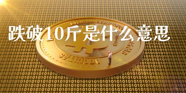 跌破10斤是什么意思_https://m.lcpcjs.com_期货交易时间_第1张