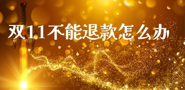双11不能退款怎么办_https://m.lcpcjs.com_期货交易_第1张