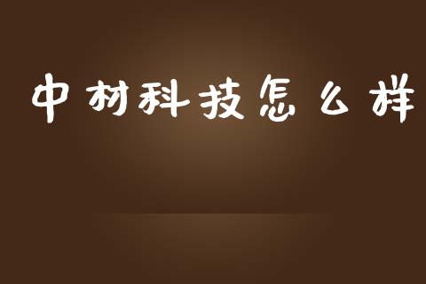 中材科技怎么样_https://m.lcpcjs.com_期货交易_第1张