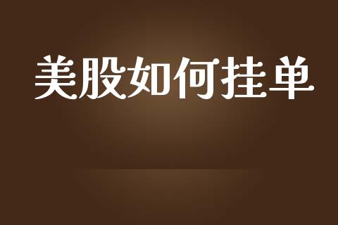 美股如何挂单_https://m.lcpcjs.com_期货交易时间_第1张
