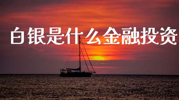 白银是什么金融投资_https://m.lcpcjs.com_白银期货保证金_第1张