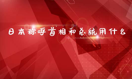 日本称呼首相和总统用什么_https://m.lcpcjs.com_恒指期货保证金_第1张