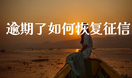 逾期了如何恢复征信_https://m.lcpcjs.com_恒指期货保证金_第1张