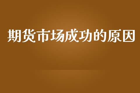 期货市场成功的原因_https://m.lcpcjs.com_白银期货保证金_第1张