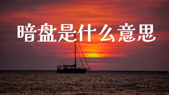 暗盘是什么意思_https://m.lcpcjs.com_期货交易_第1张