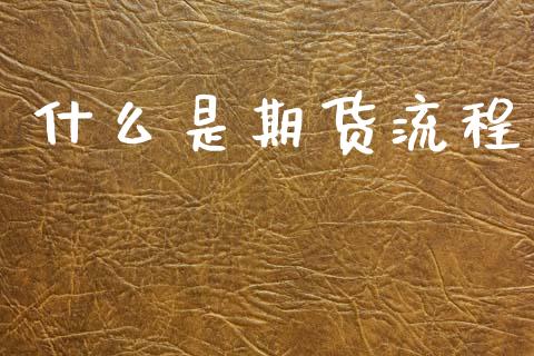 什么是期货流程_https://m.lcpcjs.com_期货交易时间_第1张
