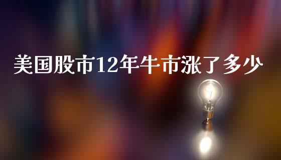 美国股市12年牛市涨了多少_https://m.lcpcjs.com_期货交易_第1张