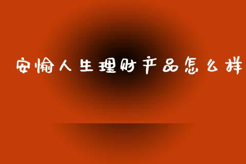 安愉人生理财产品怎么样_https://m.lcpcjs.com_恒指期货保证金_第1张