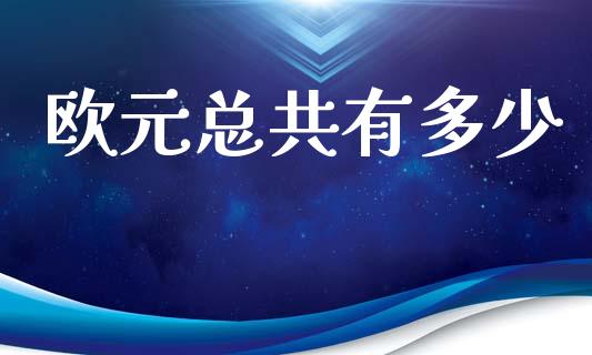 欧元总共有多少_https://m.lcpcjs.com_白银期货保证金_第1张