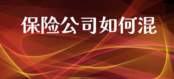 保险公司如何混_https://m.lcpcjs.com_期货交易_第1张