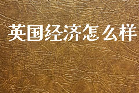 英国经济怎么样_https://m.lcpcjs.com_期货交易时间_第1张