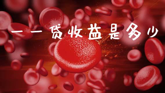 一一贷收益是多少_https://m.lcpcjs.com_恒指期货保证金_第1张