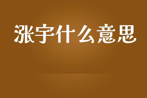 涨宇什么意思_https://m.lcpcjs.com_白银期货保证金_第1张