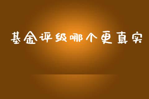 基金评级哪个更真实_https://m.lcpcjs.com_期货交易_第1张