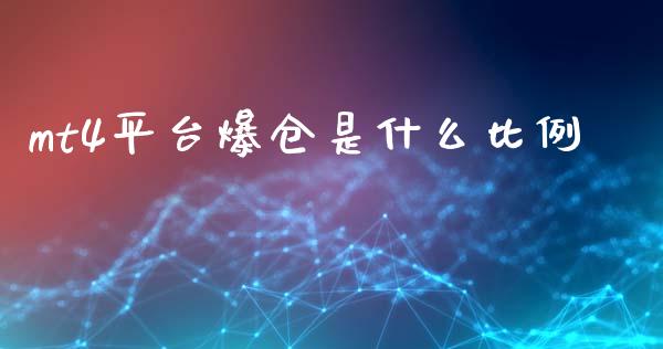 mt4平台爆仓是什么比例_https://m.lcpcjs.com_期货交易时间_第1张