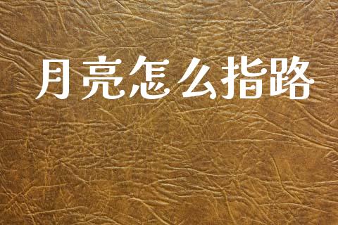 月亮怎么指路_https://m.lcpcjs.com_期货交易时间_第1张