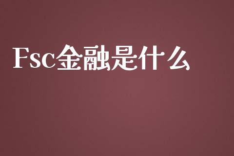Fsc金融是什么_https://m.lcpcjs.com_期货交易_第1张