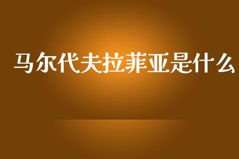 马尔代夫拉菲亚是什么_https://m.lcpcjs.com_恒指期货保证金_第1张