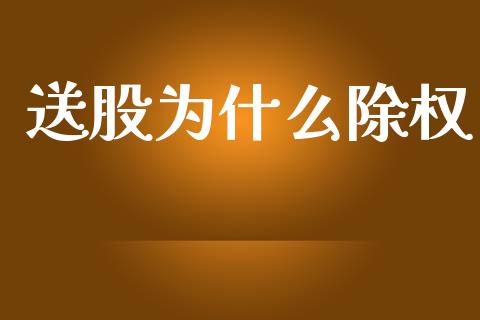 送股为什么除权_https://m.lcpcjs.com_期货交易_第1张