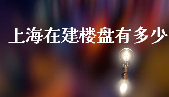 上海在建楼盘有多少_https://m.lcpcjs.com_恒指期货保证金_第1张