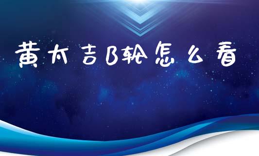 黄太吉B轮怎么看_https://m.lcpcjs.com_恒指期货保证金_第1张