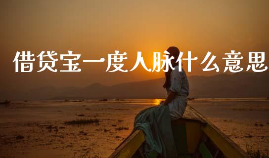 借贷宝一度人脉什么意思_https://m.lcpcjs.com_期货交易_第1张