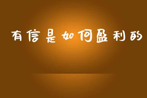 有信是如何盈利的_https://m.lcpcjs.com_恒指期货保证金_第1张