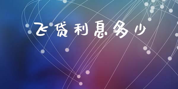 飞贷利息多少_https://m.lcpcjs.com_白银期货保证金_第1张