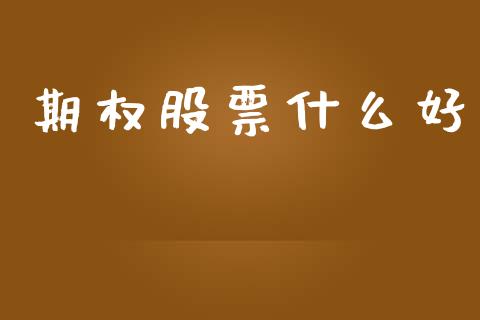 期权股票什么好_https://m.lcpcjs.com_期货交易时间_第1张