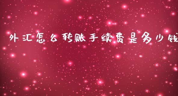 外汇怎么转账手续费是多少钱_https://m.lcpcjs.com_期货交易时间_第1张